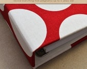 Baby  Book (Pregnancy - 5 years) - Red and White Polka Dots  (134 designed journaling pages & personalization with every album)