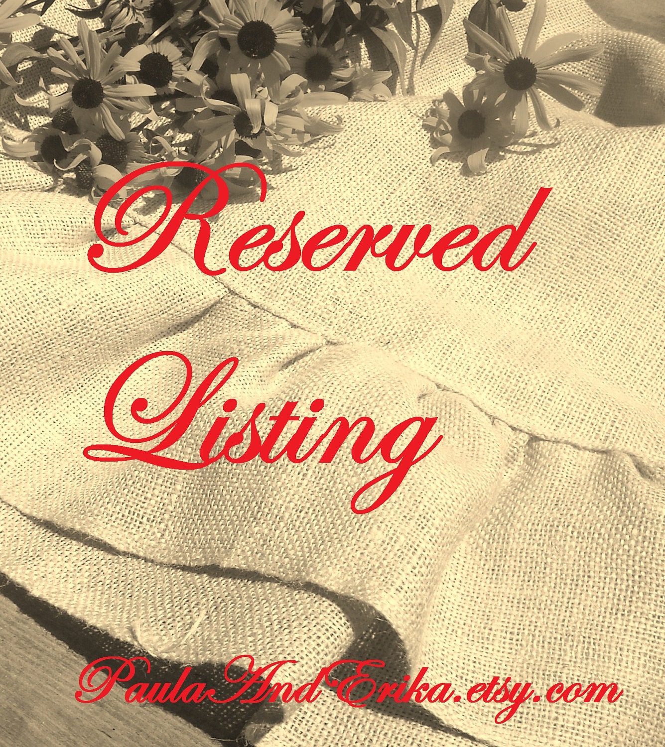 Reserved for Lorena
