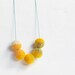 Yellow Halves Necklace Sunny Beaded Beads
