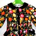 TREASURY ITEM - Size 2 - Toddler - Fruits - Recycled - Eco Friendly - Jewel Tones - Black - Corduroy - Dress - Back to School