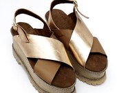 Marte Handmade Leather Flatforms