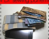 Zip Purse, Phone Pouch, Card Wallet, Ticket Purse D.I.Y Sewing Pattern - Easy, Beginners Pattern and Photo Tutorial