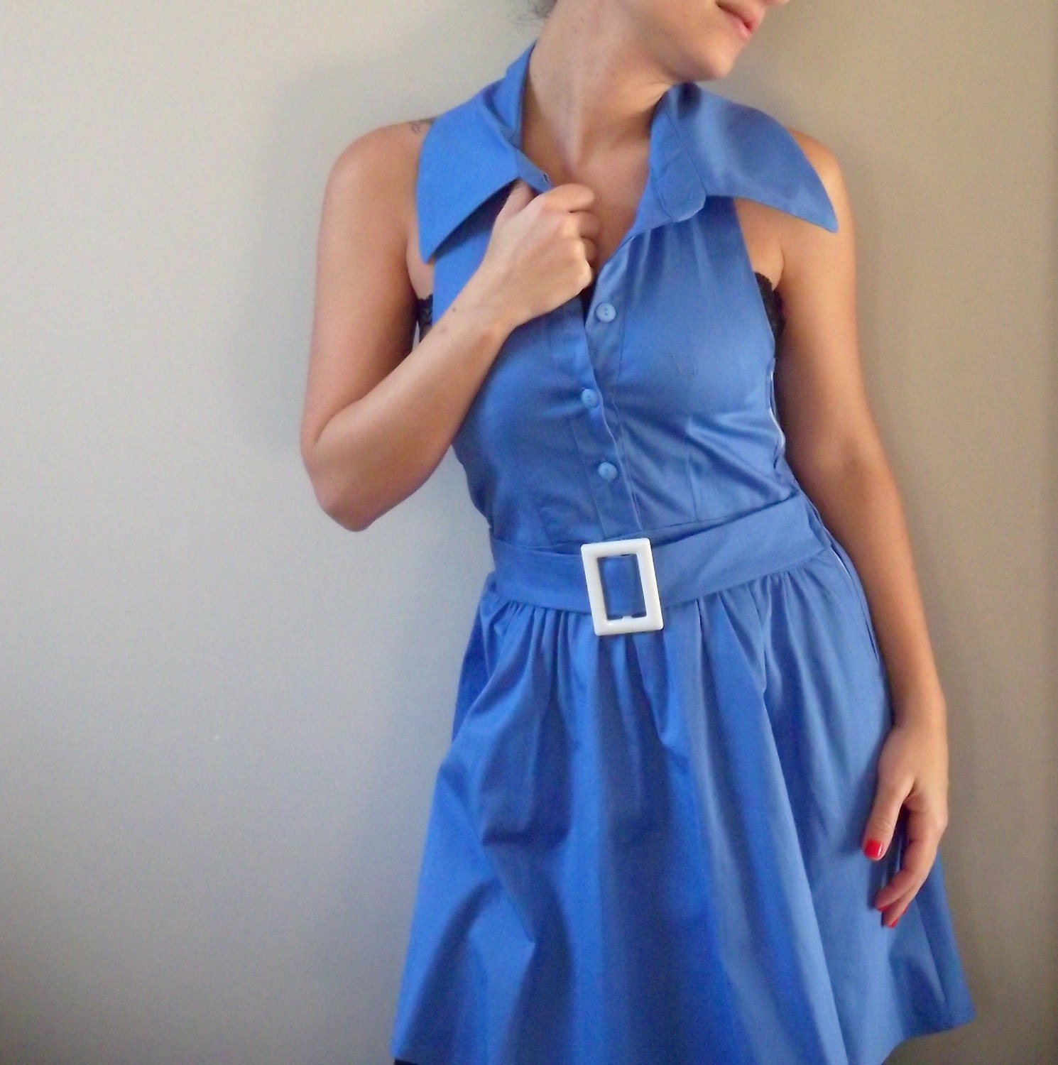Vintage inspired dress/ Summer dress/ Women dress/ Vintage dress/ 1950 dress/ Summer dress/  50's inspired dress/ Cotton women dress