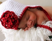 Baby Earflap Hat CROCHET PATTERN 5 SIZES 0-10 years with Pretty Flower