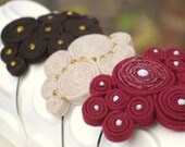 Plum / Red / Tan / Navy Swirls Headband Handmade. Silver Glitter m2m m2mg / School Uniform, Holidays Summer Gift, Teen Toddler Kids Fashion