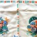 50s KITSCH COTTON TABLECLOTH