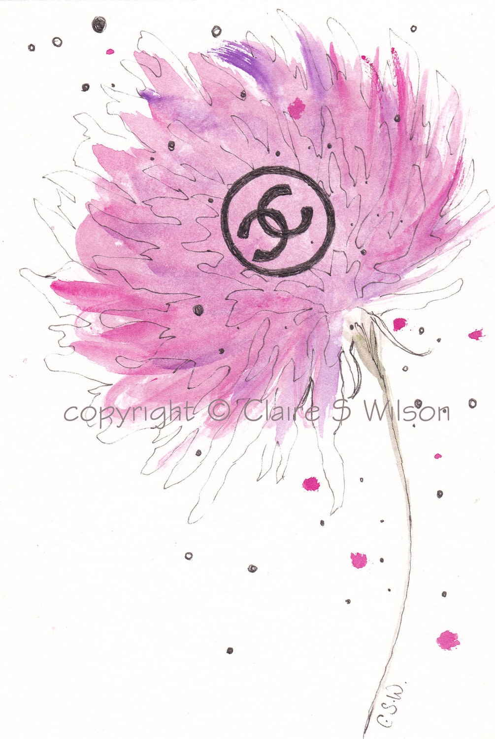 Chanel Blossom -  Art Print 5x7