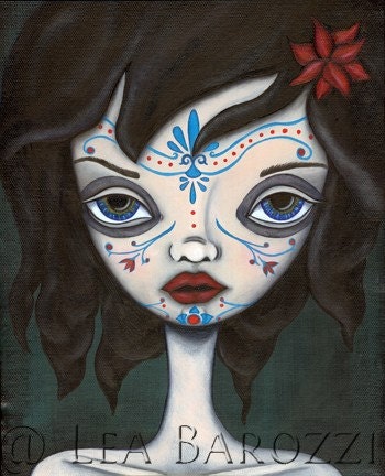 We all wear masks Giclee Fine Art Print 8X10 FREE SHIPPING