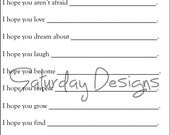 Baby Shower Printable - Wishes for Baby