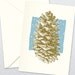 Snowy Pinecone - Letterpress Holiday Cards (set of 8)