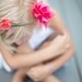Coral Fabric Flower Crown
