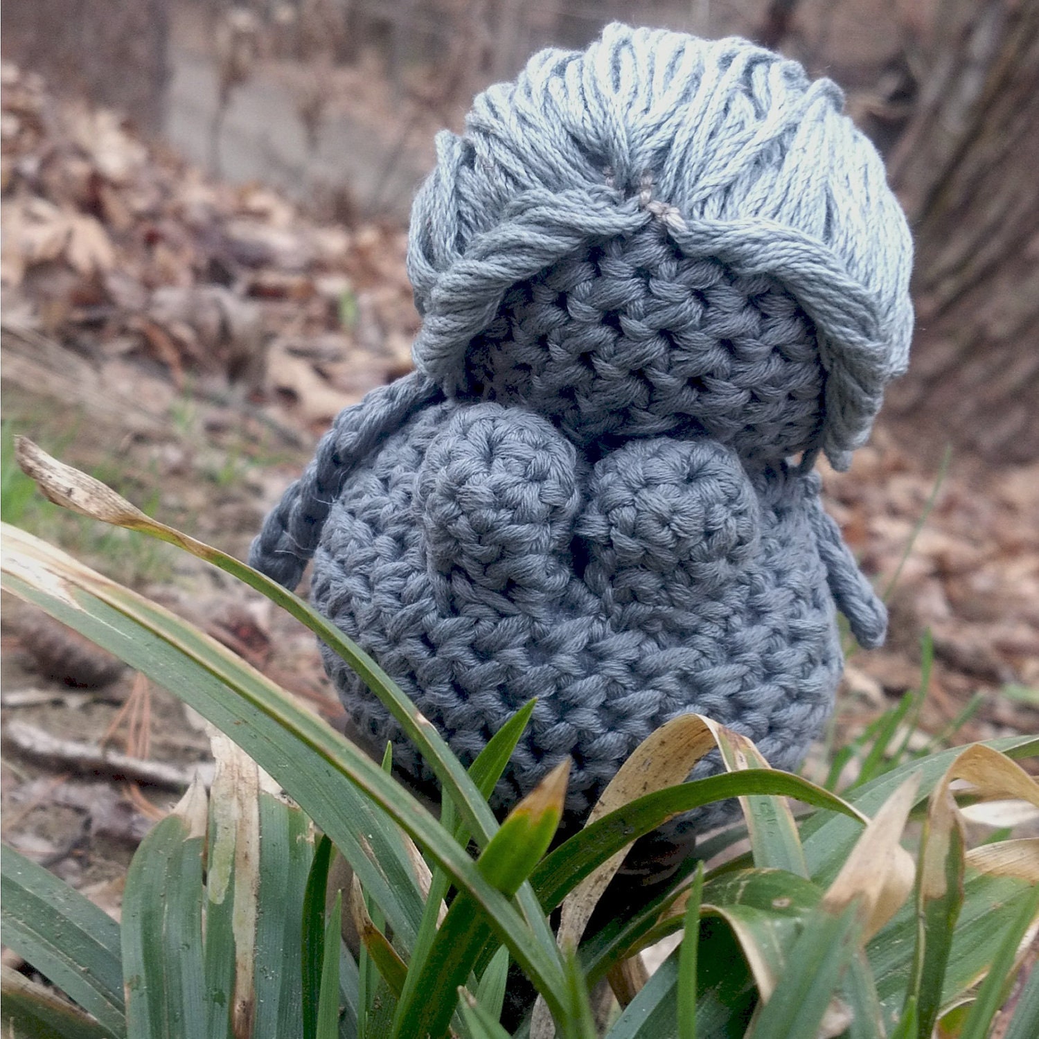 Hand-Crocheted Doctor Who Plushie - Weeping Angel