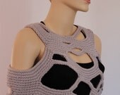 New Design-Crocheted shawl- vest-sweater-cowl Fall Fashion
