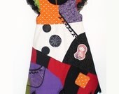 Sally  Nightmare Before Christmas Costume for Halloween in Black, Orange, Purple, Green & Red