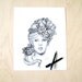 Balsimine - Spring- Illustration- 8 X10-signed print- woman portrait- butterfly-lace-birds