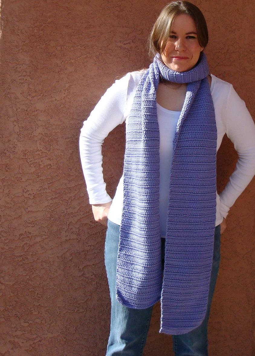 Super Long (8 Feet) Scarf - Lavender Blue Scarf - Purple Scarf - Huge Purple Scarf - Crochet Scarf - Hoooked Super Long Scarves