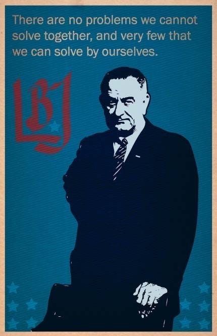 Lyndon Baines Johnson Print 11x17 - Famous Seniors
