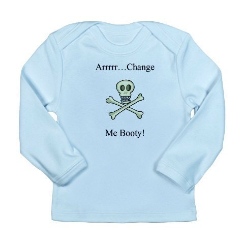 Pirate Tee - Infant Graphic Tee - Long Sleeve Cotton