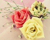 fabric flowers tutorial & ribbon flower tutorial - True Love Rose - N0 Sew at all - PDF easy beginner ebook