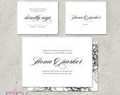 elegant wedding invitations formal script - "Swoon"
