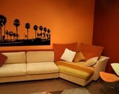 Wall Decal Palm Tree Beach Pier Summer Huntington Beach California
