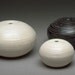 Mother's Day Gift Large White Porcelain Rock Oil Lamp Oil Candle Handmade Pottery Oil Candle
