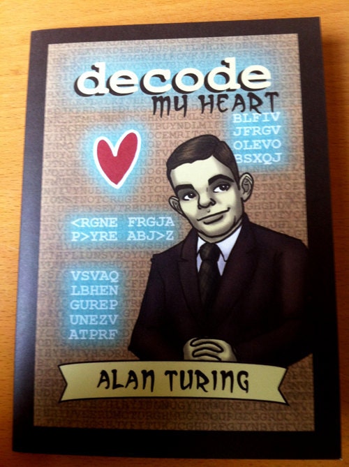 Science Valentine greeting card - Alan Turing