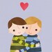 Best Friends - Boys - 8 x 10 Archival Print