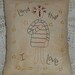 Primitive Patriotic Angel Pillow