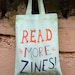 Zines mini tote