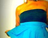 Plus Size Peplum Belt Aqua size 14 - 20