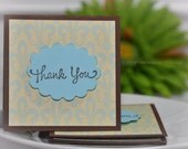 Fleur de lis- Thank You Mini cards  Customer Thank You ( Set of 4)