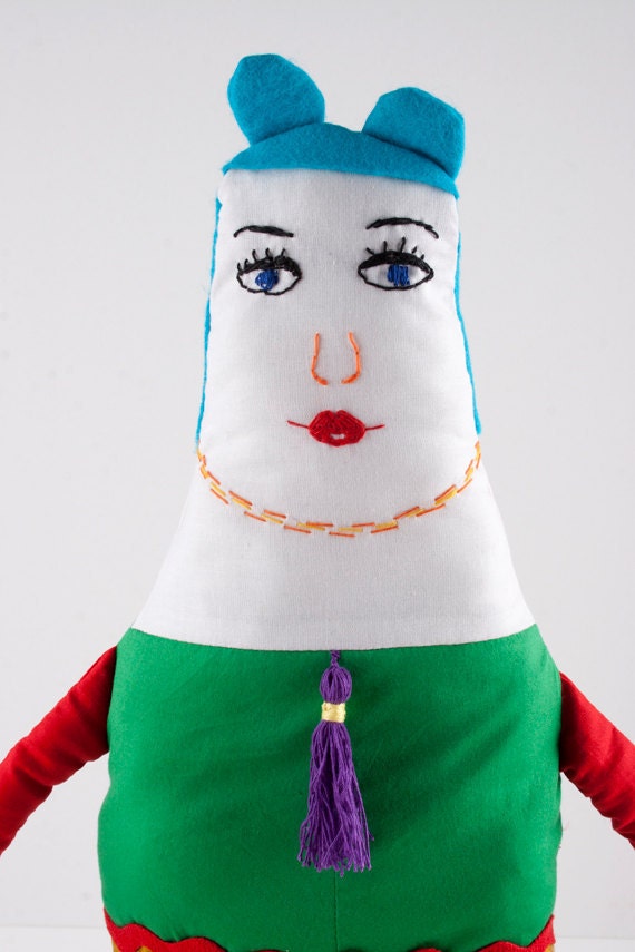 Fabric / Cloth Handmade Soft Sculpture Doll