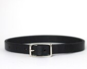 Casual Toddler Boy's Belt- Black Leather