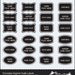 Printable Chalk Labels in Editable Template - Set of 4 Fancy Designs - Organizing Labels, Instant Download