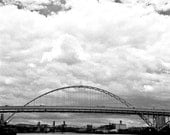 Portland bridge Photography oregon fremont willamette river city art black white northwest I have seen the light 8x11 fine art photo