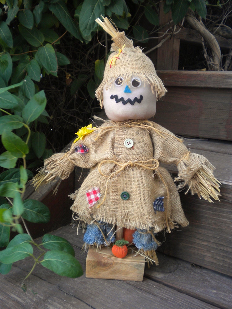 Thanksgiving Decoration Scarecrow for Fall Harvest Halloween Tabletop Decor