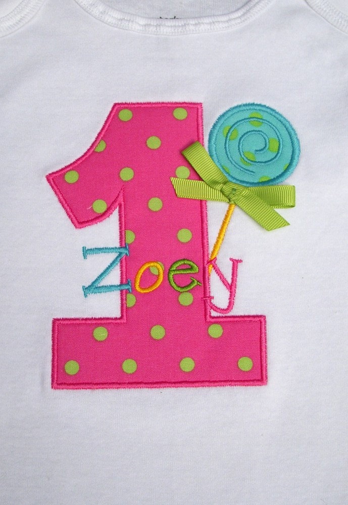 Girls' Birthday Lollipop Short Sleeve T-Shirt