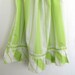 RESERVED - Vintage Pillowcase Dress - Green and White Stripes