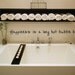 Vinyl Wall Decal Happiness is a long hot bubble bath - bathroom bath tub Wall Decal - Vinyl Wall Decal