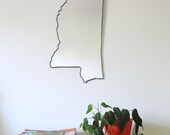 SALE / / / Mississippi Mirror / Wall Mirror State Outline Silhouette