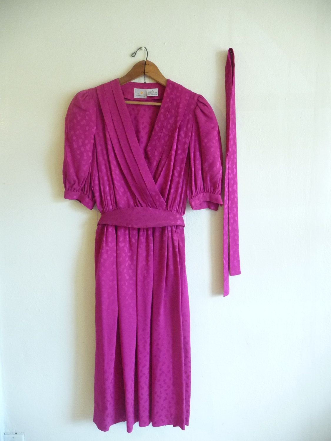 lotus pink silk dress