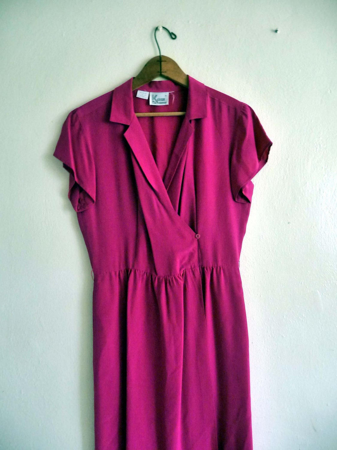 lotus pink silk dress