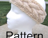 Knit Headband PATTERN - Prada Inspired Cable Headband- INSTANT DOWNLOAD