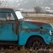 Old Chevy Winter Truck Art - Old Blue Farm Truck - Teal Chevy Vintage - Fine Art Home Decor - Photographic Print