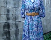 Vintage 80s / California Looks / Mad Men / Secretary Dress / Medium
