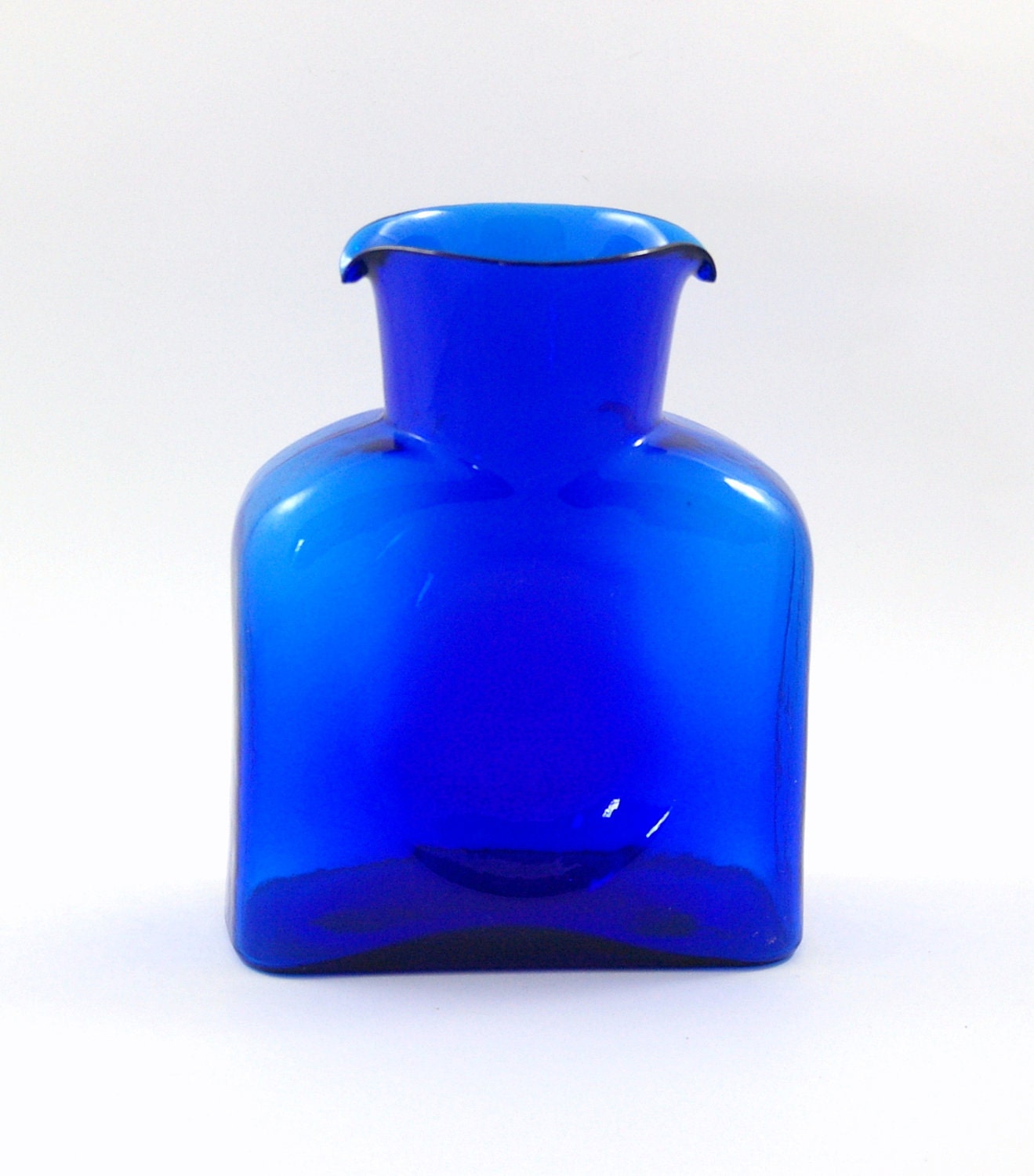 Blenko Water Bottle or Carafe in Sapphire Blue - Model 384