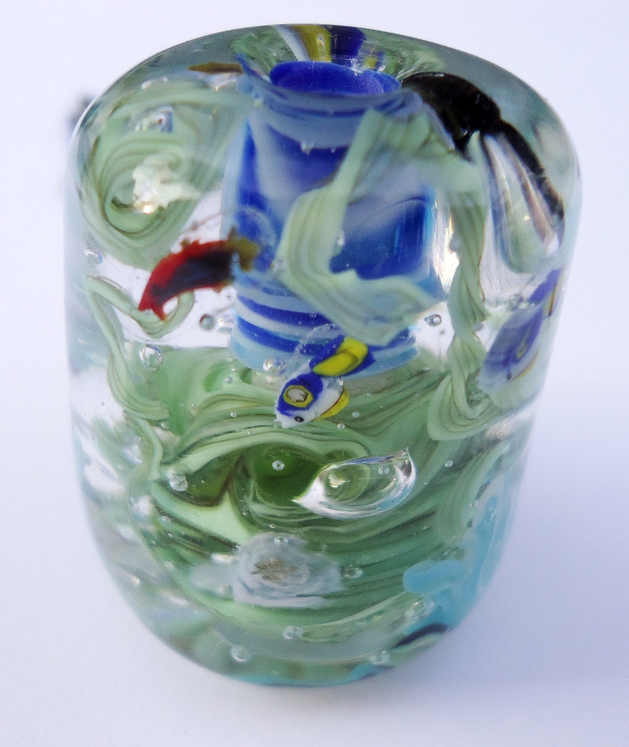 Handmade Tropical Fish Murrini, 15 small Tang, CoE 104 glass