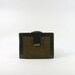Vintage 1970s deadstock brown pony hair leather wallet. horsehide fur red purse