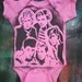 funny baby onesie 80s music Duran Duran hand stenciled and spray painted tshirt by Rainbow Alternative on Etsy